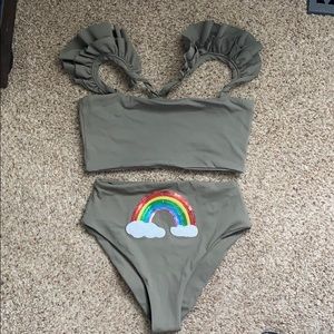 Port De Bras high waist bikini bottoms size medium